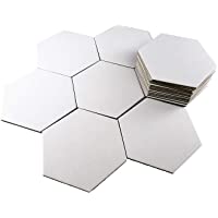 20 Azulejos hexagonales en Blanco